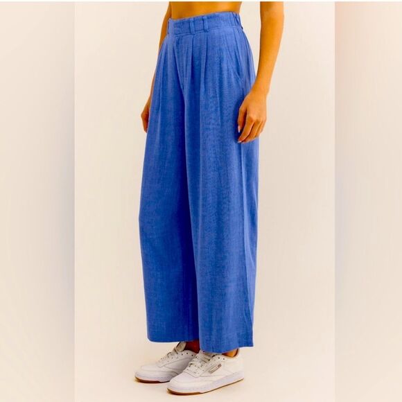 Z Supply Farah Wide Leg Linen Pants - Picture 1 of 11